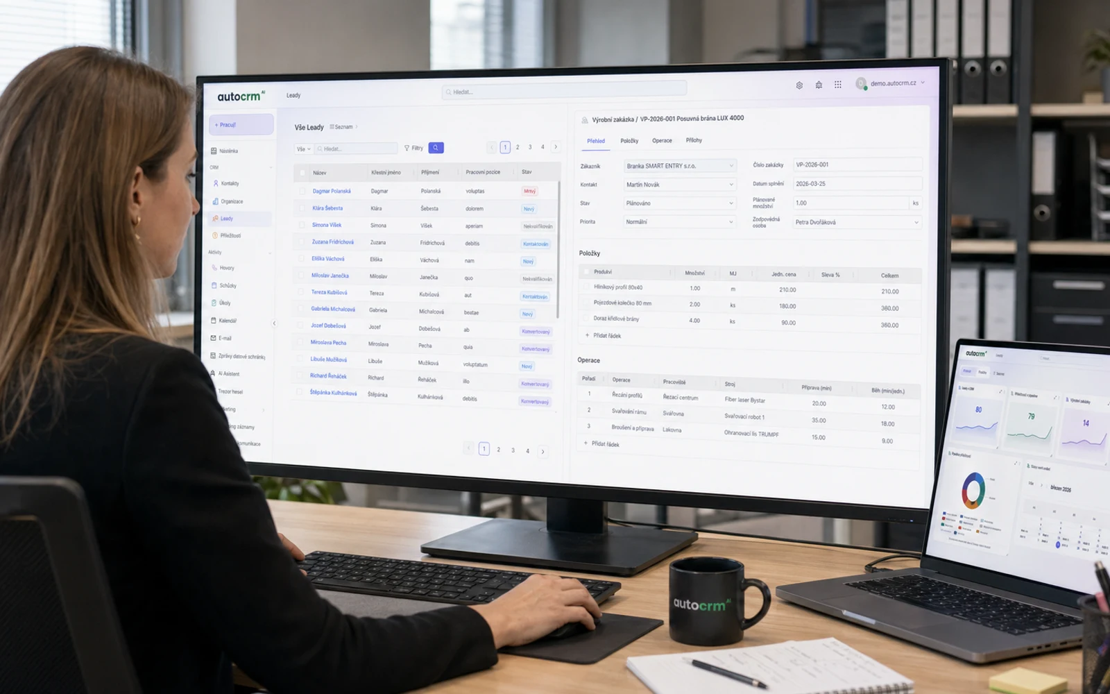 autocrm custom dashboard