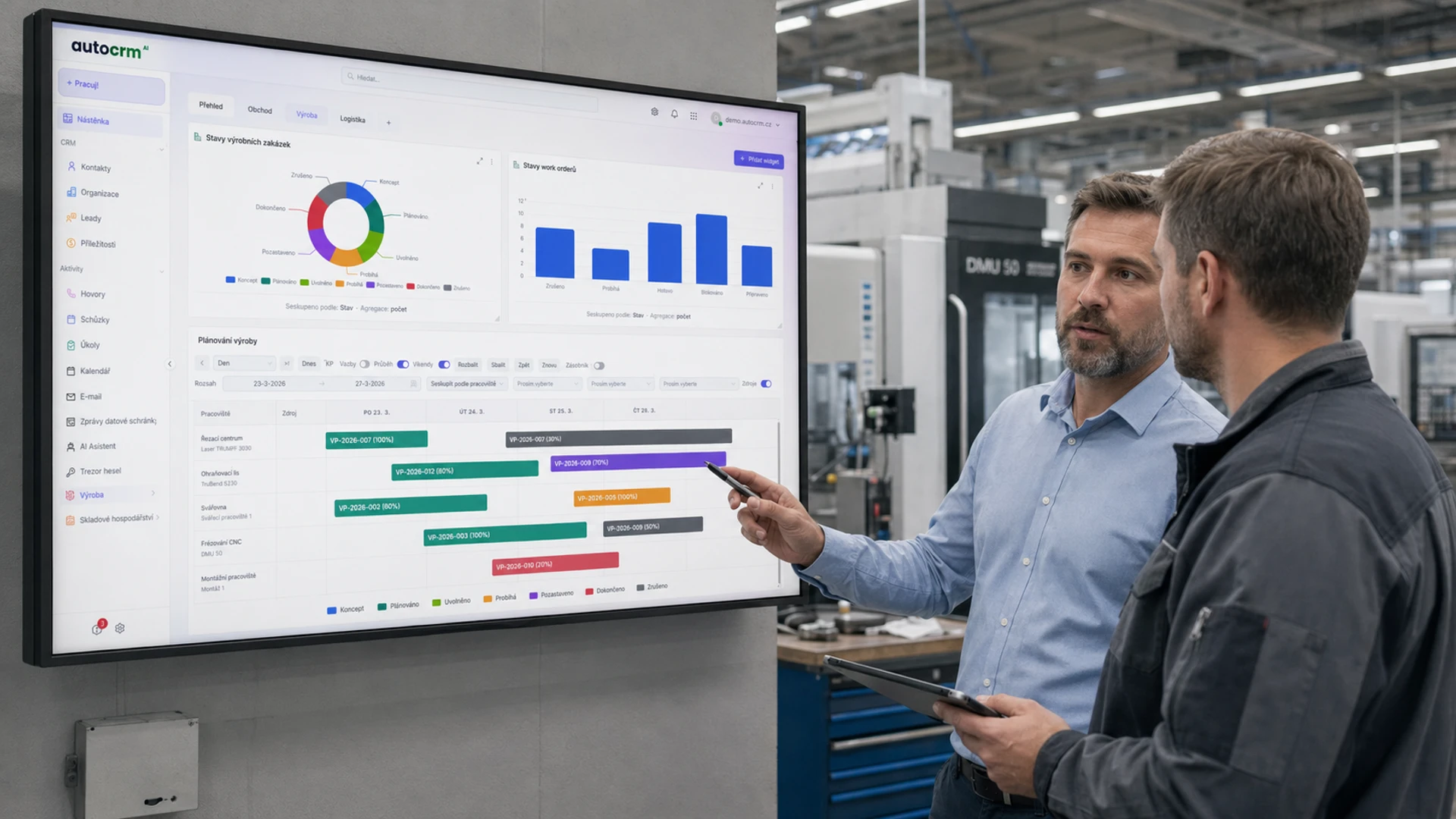 Výrobní systém pro technologickou společnost ALIS Tech s.r.o.