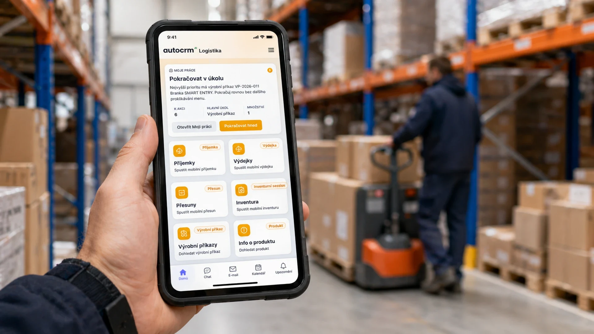 AutoCRM mobilní přehledy a reporty