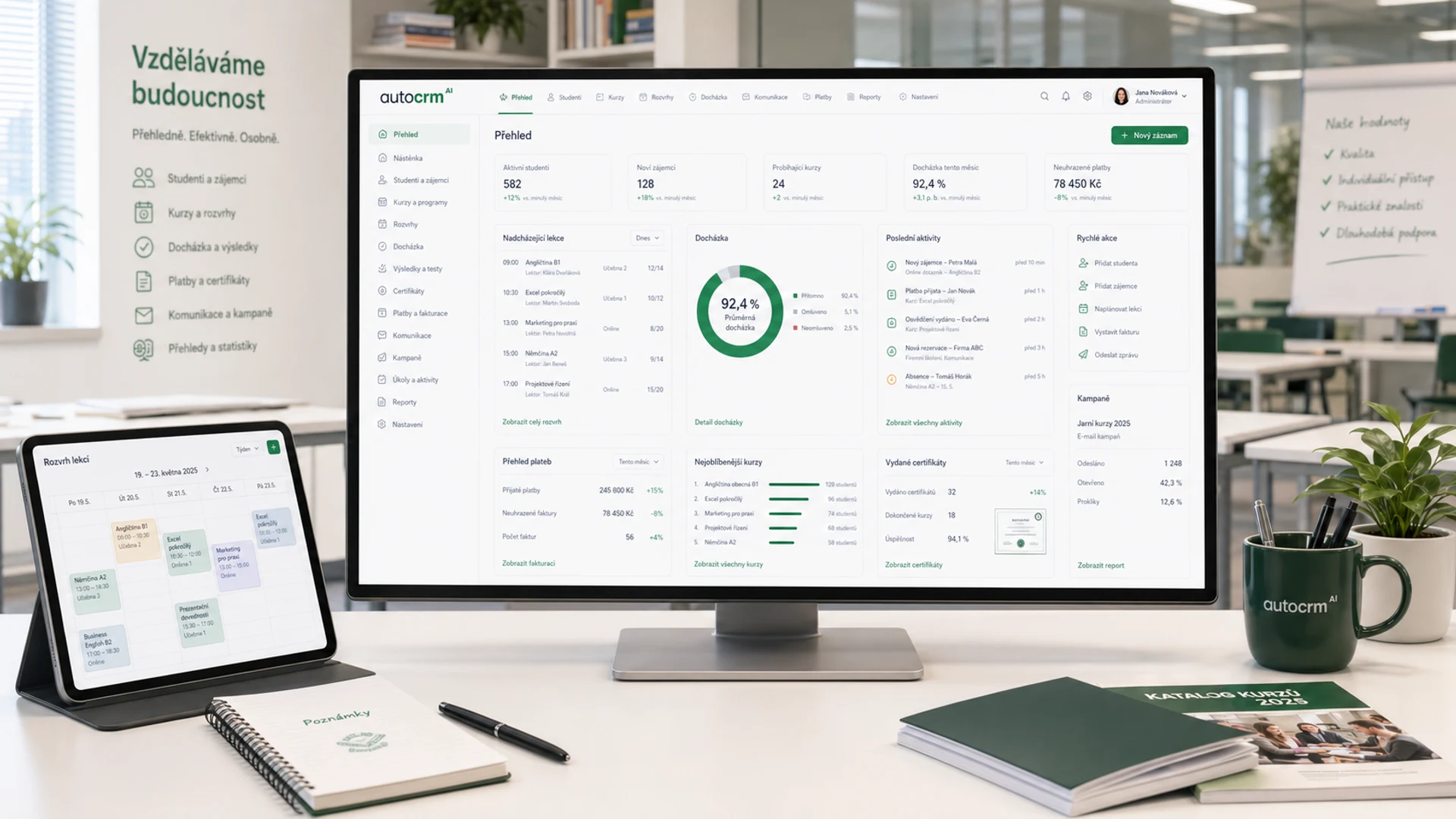 AutoCRM - CRM pro vzdělávací firmy