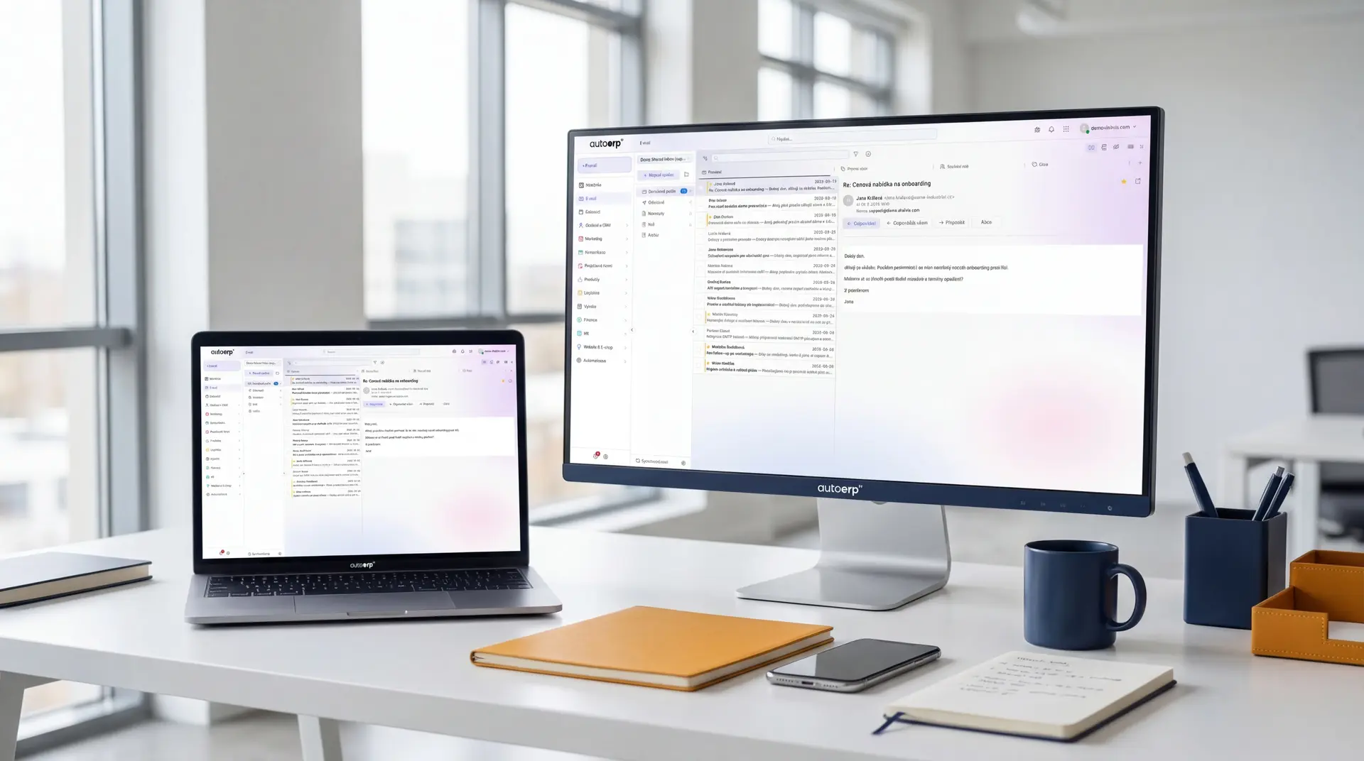 AutoCRM firemní email - profesionální emailový klient