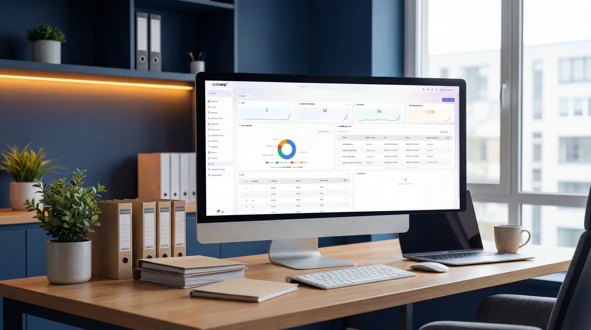 AutoCRM HR systém - dashboard řízení lidských zdrojů