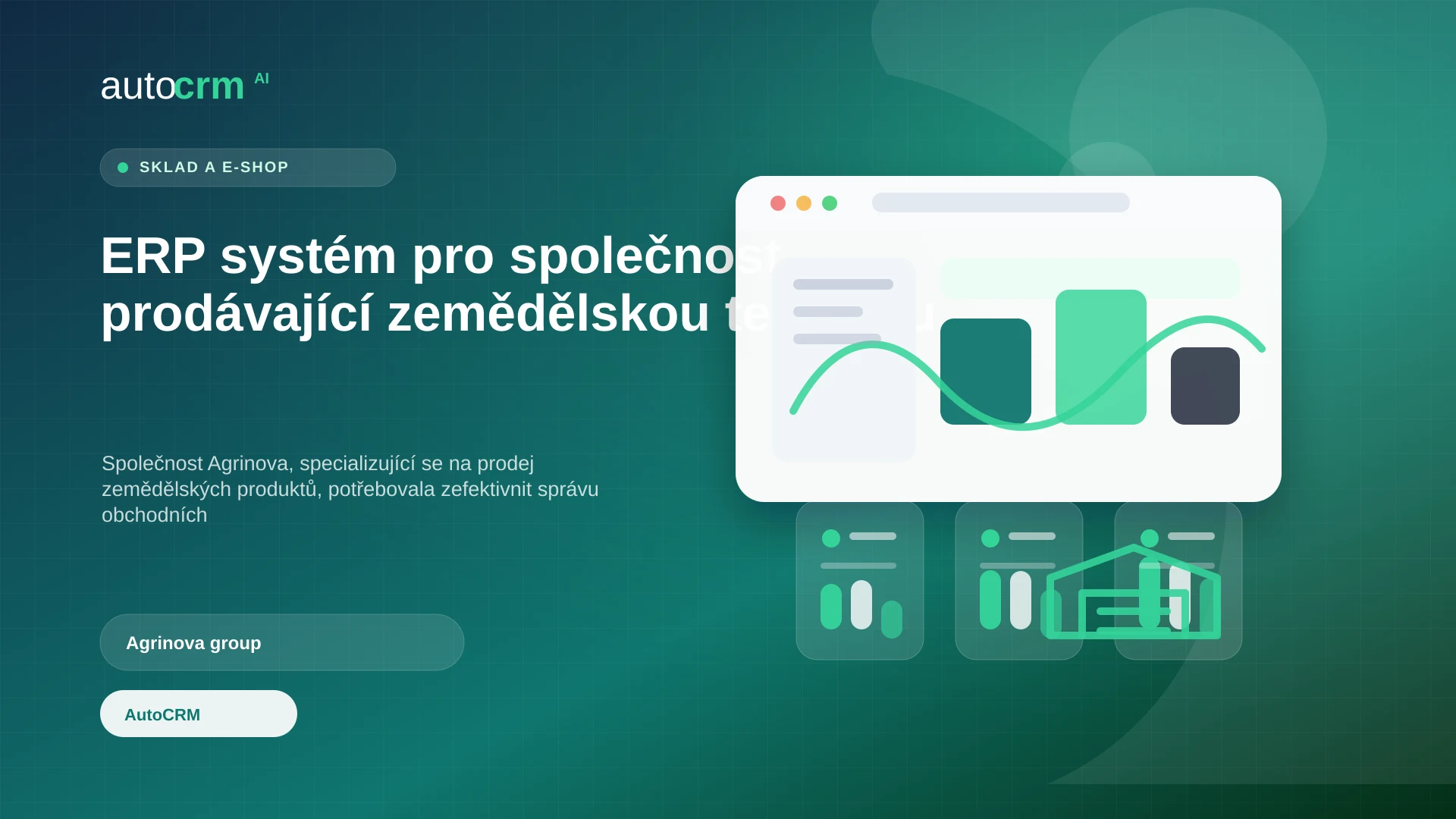 ERP systém pro společnost prodávající zemědělskou techniku