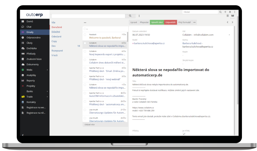 firemni email